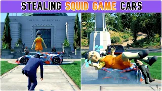 GTA V: STEALING SQUID GAME CARS 🔥 | #technogamerz #shorts