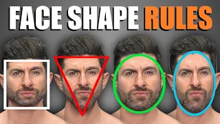 4 Face Shape Rules EVERY GUY SHOULD FOLLOW! (To Pick The BEST Haircut & Facial Hair for YOUR Face)