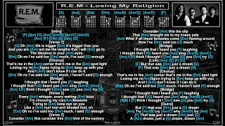 R.E.M. - Losing My Religion [Vocals] [Jam Track] [Guitar Chords & Lyrics]