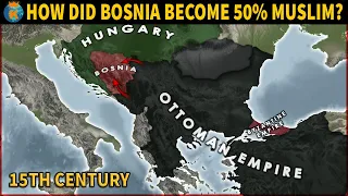 How did Bosnia become 50% Muslim?