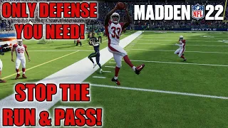 ONLY DEFENSE YOU NEED! Stops Run & Pass! Best Base Defense in Madden 22! Tips & Tricks