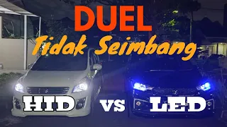 HID PROJECTOR FXR VS LED PROJECTOR BEEBOT GS | ERTIGA VLOG 45