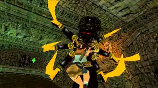 Tomb Raider 3 Shiva statue fight