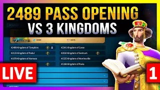 2489 Pass Opening: vs 3 Kingdoms 🔥🔥🔥 LIVE! 🔴  #C11918, #2489 #2133 #1484 #2010