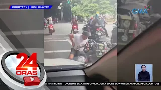 Rider na nakapambuno ng isang pulis sa viral vid, dati na umanong wanted dahil... | 24 Oras