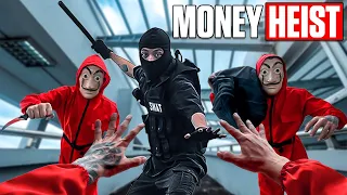 MONEY HEIST vs POLICE in REAL LIFE ll THERE WILL BE BLOOD 1.0 ll (Epic Parkour Pov Chase)