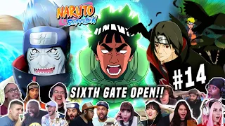 🔥Guy Opens the Sixth Gate!! 🍃 | Reaction Mashup Naruto Shippuden Episode 14 [ナルト 疾風伝]🍃