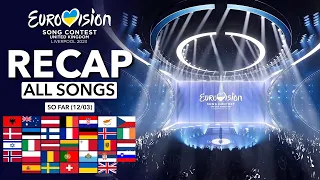 Eurovision ESC 2023 | RECAP All Songs (Selected So Far March 12th)