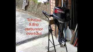 Tohatsu 9.8hp carburetor overhaul.