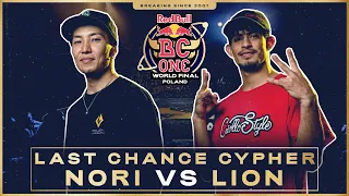 B-Boy Nori vs. B-Boy Lion | Last Chance Cypher | Red Bull BC One World Final Poland 2021