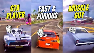 Forza Horizon 5 ~ Different Types of Players 😭 #fh5