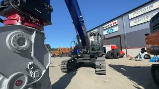 Toivonen Demolition’s DEVELON DX380LC-7 with Straight Boom