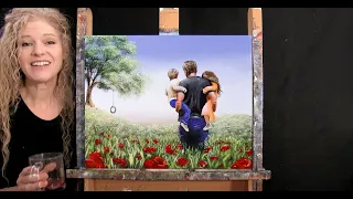 Learn How to Paint DAD OF THE YEAR with Acrylic Paint - Paint & Sip at Home - Step by Step Tutorial