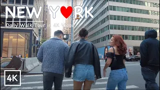 [Daily] New York City, Midtown Manhattan Summer Walk Tour, City Street View