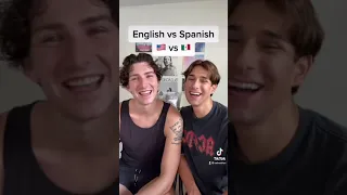 ENGLISH 🇺🇸 vs SPANISH 🇲🇽 *Cute Phrases* #shorts | Dion and Sebb