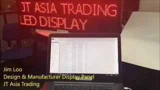 How to program LED Running message board through WIFI using powerled with TF M6NUR controller