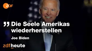 Sieger-Rede des zukünftigen US-Präsidenten Joe Biden