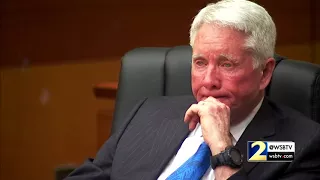 Raw Video: Tex McIver gets emotional on the stand