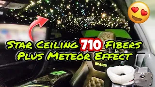 Challenger Star Light Ceiling Install and Meteor 770 Fiber Optics Twinkle DIY Vicrez Star Headliner