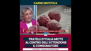 Su carne sintetica Fratelli d'Italia mette al centro dell'attenzione il consumatore