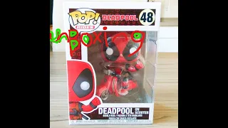 Deadpool on scooter pop unboxing