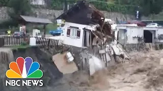 Freak Floods In France Wash Away Roads And Houses | NBC News