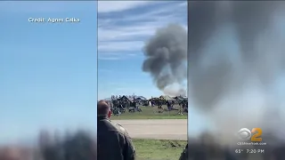 2 historic military planes crash mid-air at air show in Dallas