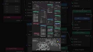 Blender 3.6 Simulation Nodes in action (simple example) #shorts