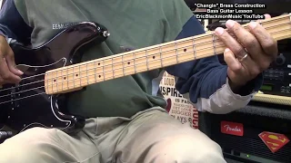 How To Play CHANGIN'  Brass Construction Electric Bass Guitar Lesson @EricBlackmonGuitar
