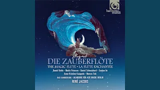 Die Zauberflöte: II. Akt, 5. Auftritt (Die drei Damen, Papageno, Tamino) . Nr.12 Quintett. Die...