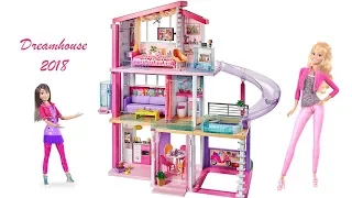 Barbie Dreamhouse 2018 Unboxing Step By Step Assembly Fullhouse Tour boneka Barbie rumah impian