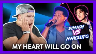 Dimash VS Marcelito Pomoy Reaction My Heart Will Go On (GIGANTIC!) | Dereck Reacts