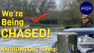 NARROWBOAT Living - CHASED along the towpath … Does he want US?!  Ep90