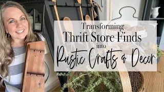 Transforming Thrift Store Finds into Rustic Crafts and Decor