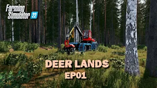 FS22 | Forestry on Deer Lands | Starting the cut block | EP01