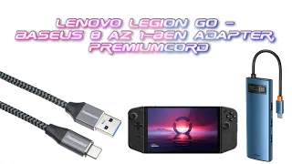 Lenovo Legion Go - Baseus 8 az 1-ben adapter, PremiumCord