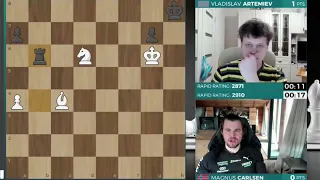 TRAP KNIGHT!! Magnus Carlsen vs Vladislav Artemiev || Chessable Masters 2023 - R1