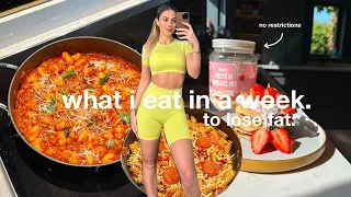 WHAT I EAT IN A WEEK TO LOSE FAT AND BUILD MUSCLE *realistic* | quick and healthy recipes