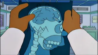 The Simpsons S12E09 - Homer Has Crayon Stuck In His Brain #thesimpsons #cartoon