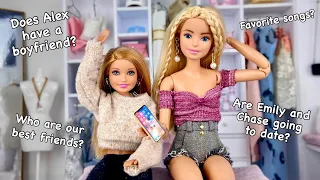 Emily’s Vlog: Q&A with Emily & Alex! Emily & Friends Questions! - Barbie Doll Videos