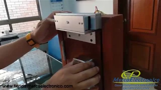 Como instalar un Electroiman en una puerta (con soporte ZL)