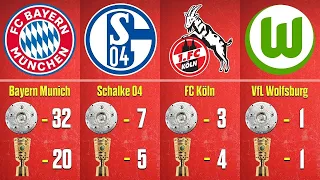 A list Bundesliga and a list of DFB Pokal winners all time