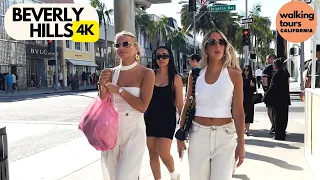 Beverly Hills Walking Tour 4K 🌴