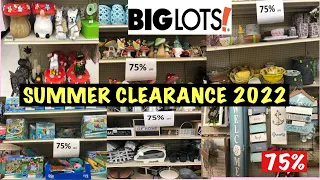 BIG LOTS ALL SUMMER DECOR 75% OFF CLEARANCE SALE /SHOP WITH ME AT BIG LOTS