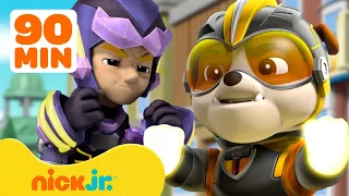 Rubble's Best Rescue Moments From PAW Patrol Season 6! | 90 Minute Compilation | Rubble & Crew