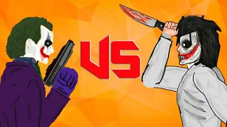 Джокер против Джеффа убийцы "Joker vs Jeff Killer" (рисуем мультфильм 2)