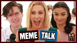 RIVERDALE Cast React to Being Memes - Cole Sprouse, Lili Reinhart, Camila Mendes Interview | SO-M