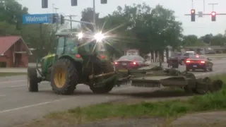 A Tractor Supplying Some Free Lawnmowing