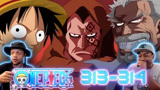 Luffy's Bloodline Is Beastly 😤💪🏽 One Piece Episodes 313-314 Reaction