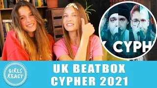 Girls React. UK BEATBOX CYPHER 2021 | D-LOW | REEPS ONE | FROSTY | BASS VENTURA | HOBBIT | EPOS.